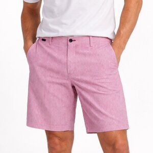 Columbia PFG Super Harborside Shorts Men's 34 Red White Striped